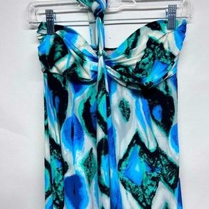 Pretty Young Thing women’s blue and black maxi dress size large